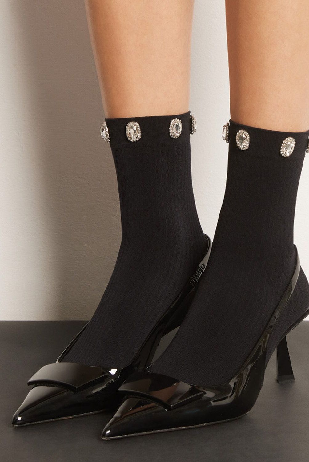 CALZEDONIA - Calcetines Cortos Lycra Con Pedreria Mujer Calzedonia