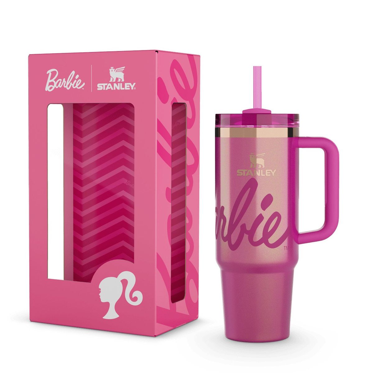 STANLEY - Botella Vaso Térmico Quencher H2.0 Barbie Icon 887 ml Stanley
