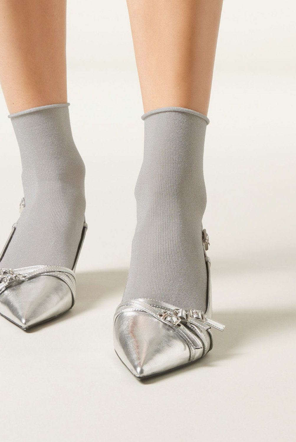 CALZEDONIA - Calcetines Cortos Con Glitter Mujer Calzedonia