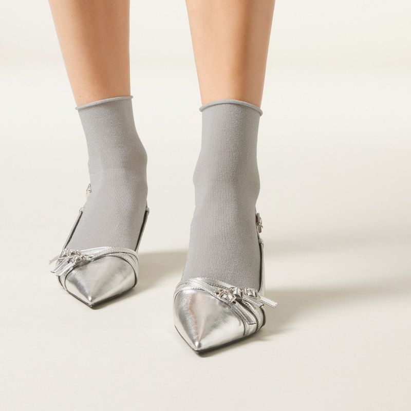 CALZEDONIA - Calcetines Cortos Con Glitter Mujer Calzedonia