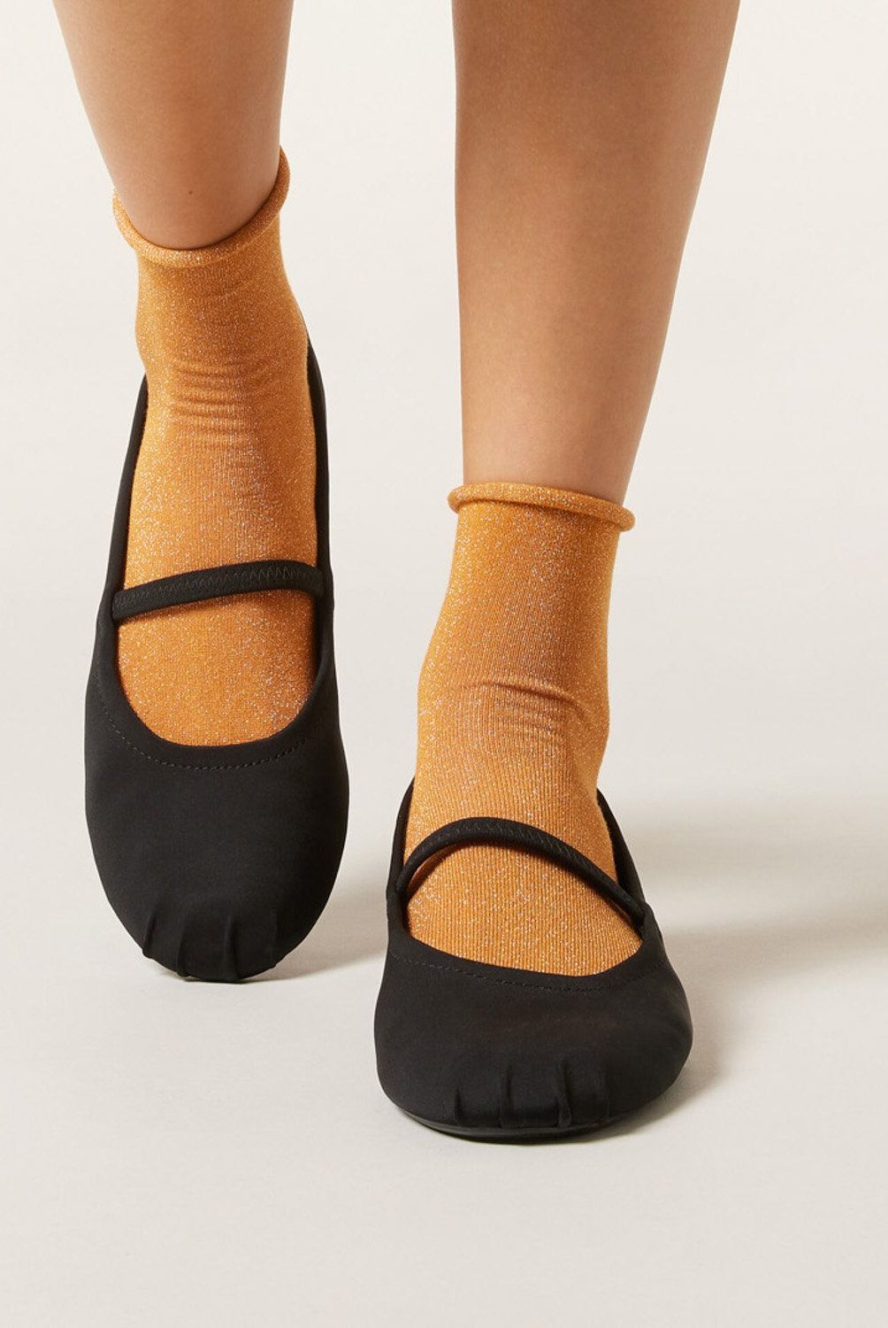 CALZEDONIA - Calcetines Cortos Con Glitter Mujer Calzedonia