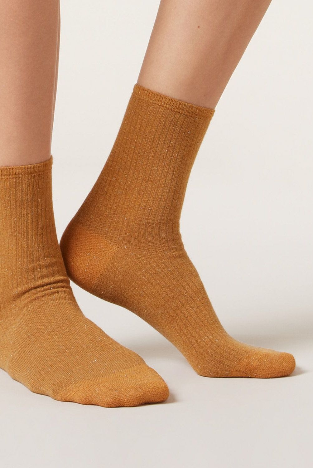 CALZEDONIA - Calcetines Cortos Cashmere Con Glitter Mujer Calzedonia
