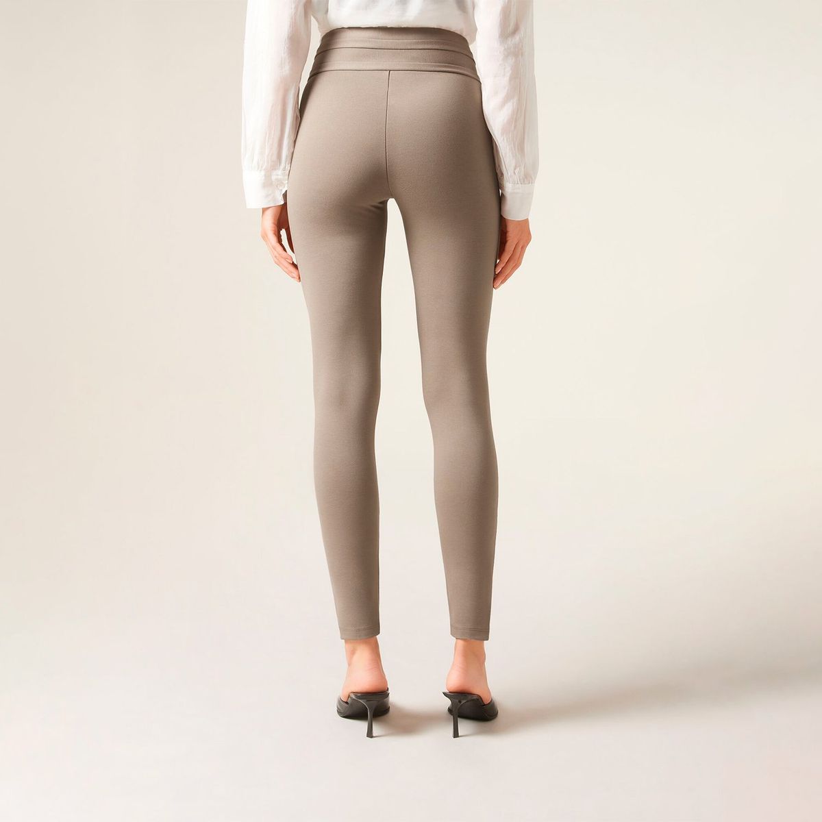 CALZEDONIA - Leggings Skinny con Botones Mujer Calzedonia
