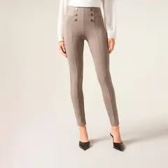 CALZEDONIA - Leggings Skinny con Botones Mujer