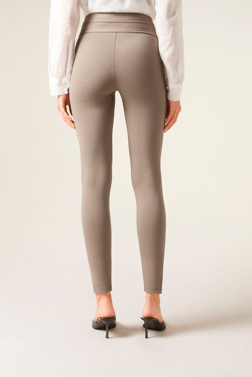 CALZEDONIA - Leggings Skinny con Botones Mujer Calzedonia