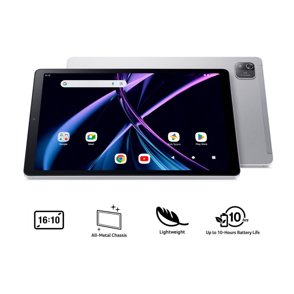 ACER - Tablet Acer Iconia Tab A10 Plata 10.1 Pulgadas 128GB