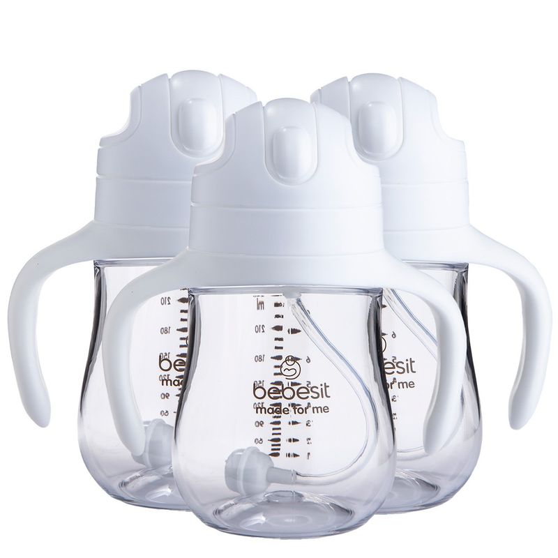 BEBESIT - Vaso De Entrenamiento Pack X3 240Ml Antiderrame 6M+ Bebesit