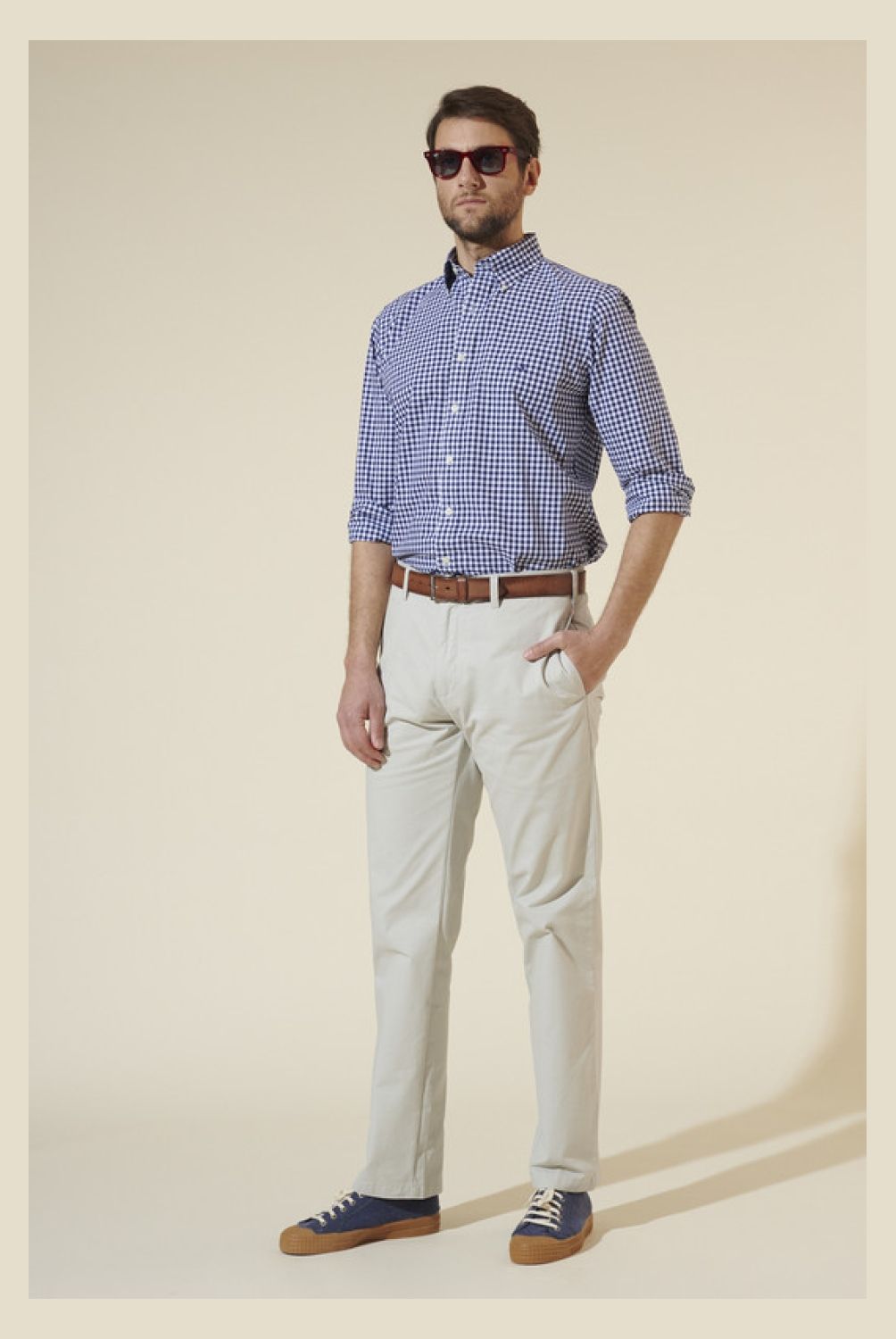 SAVILLE ROW - PANTALON TWILL 50010856 Oliva 30/30
