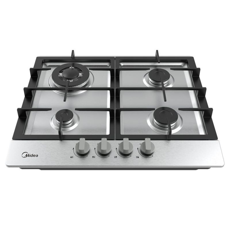MIDEA - Encimera a Gas 4 Quemadores Hierro Fundido MG60SK005 Midea