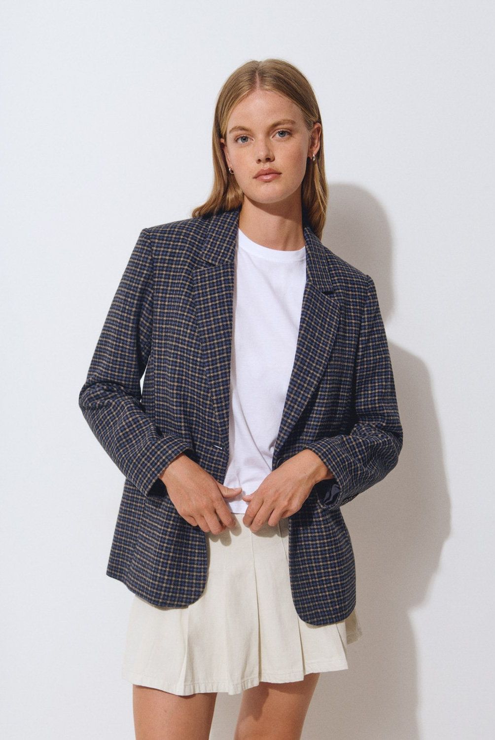BROWNIE - Blazer Cuadros Mujer Brownie