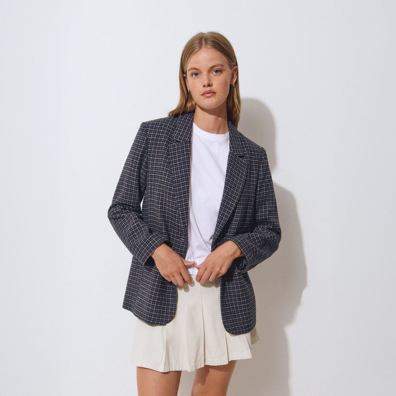 BROWNIE - Blazer Cuadros Mujer Brownie