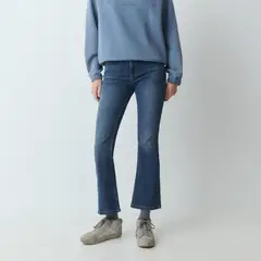BROWNIE - Jeans Flare Cropped Mujer
