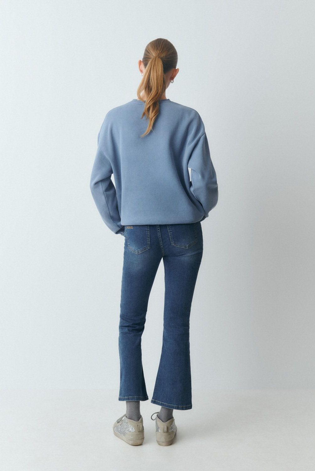 BROWNIE - Jeans Flare Cropped Mujer Brownie