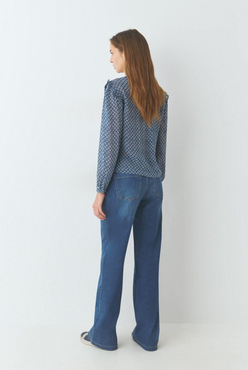 BROWNIE - Blusa Estampada Botones  Mujer Brownie