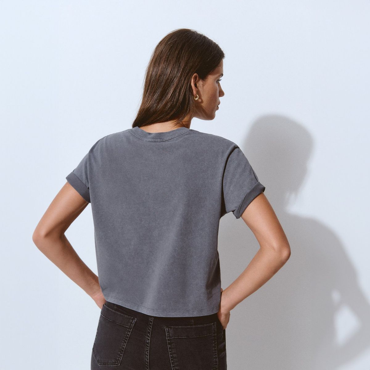 BROWNIE - Polera Lavada Print Posicional Estrella Mujer Brownie