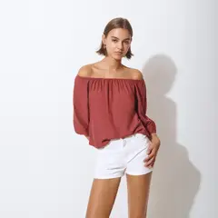 BROWNIE - Blusa Offshoulder Smocks Mujer