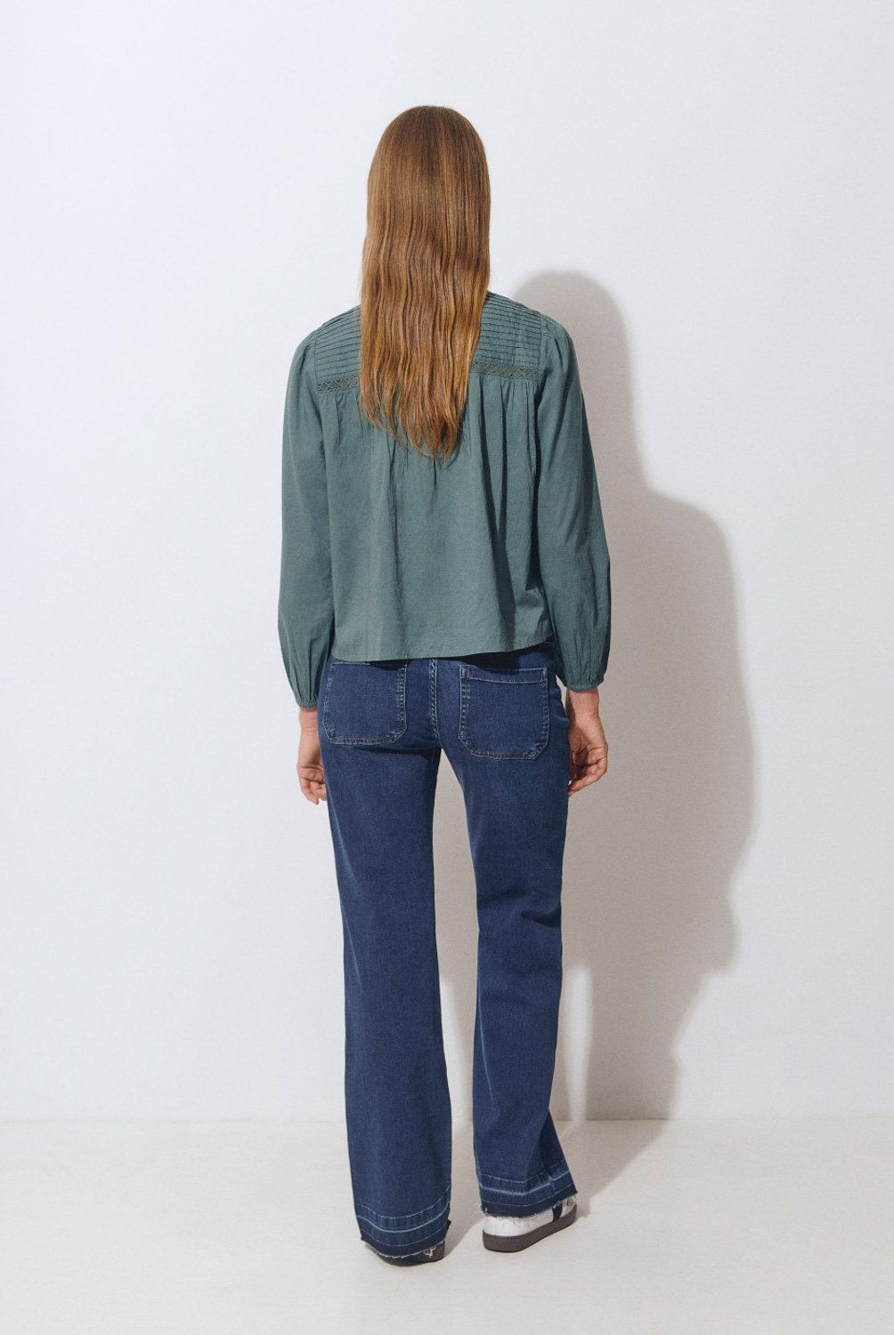 BROWNIE - Jeans Culotte Bajo Desdoblado Mujer Brownie