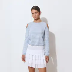 BROWNIE - Sweater Hombros Descub Rayas Mujer