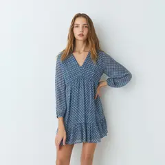 BROWNIE - Vestido Estampado Fluido Mujer