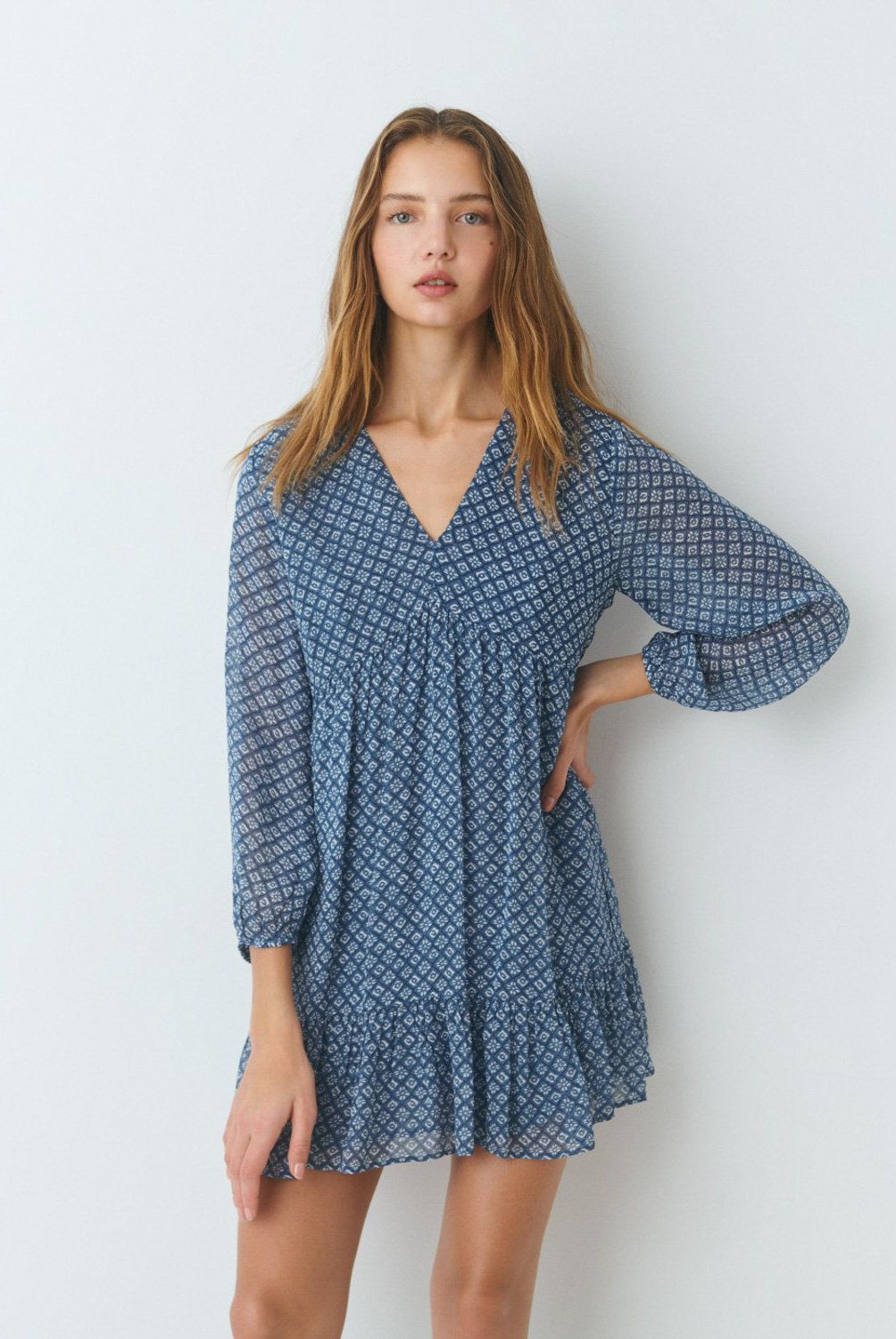 BROWNIE - Vestido Estampado Fluido Mujer Brownie
