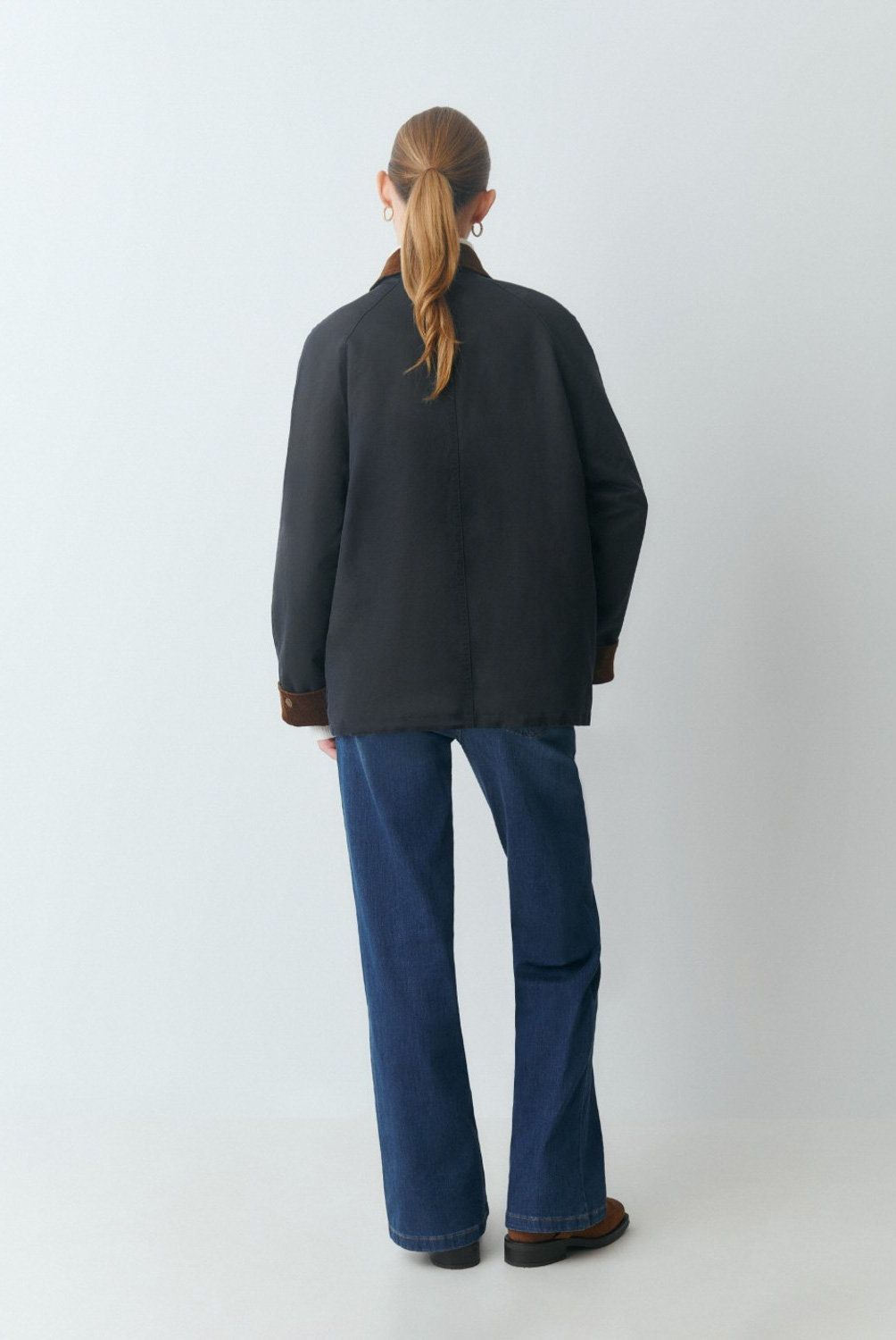 BROWNIE - Chaqueta Encerada Con Chaleco Borrego Mujer Brownie