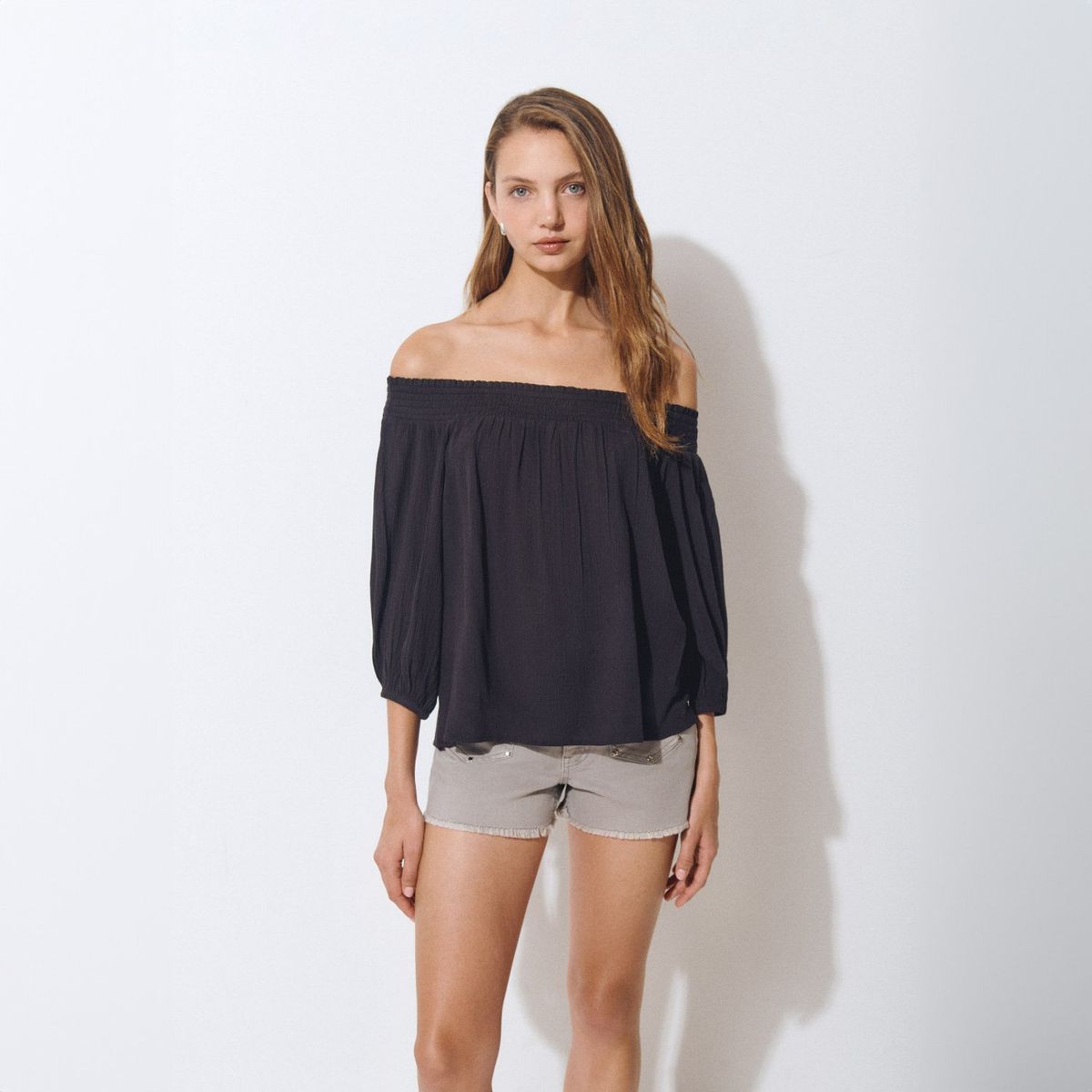 BROWNIE - Blusa Offshoulder Mujer Brownie