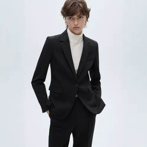 MANGO - Blazer Traje Entallada Mujer