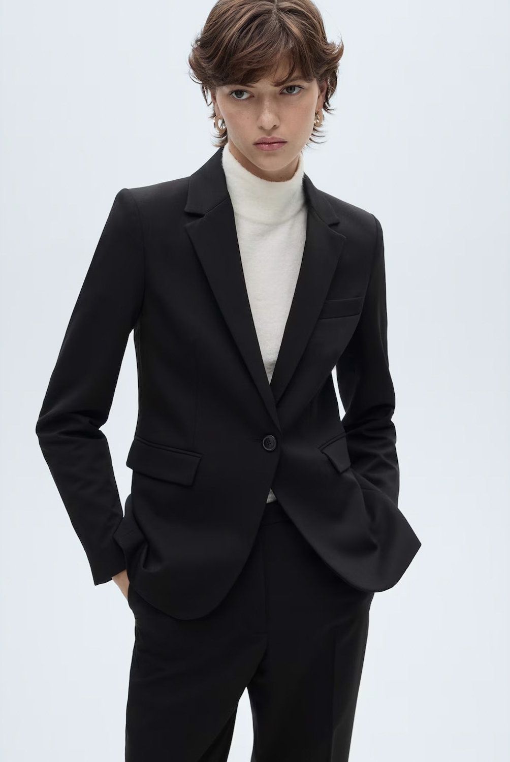 MANGO - Blazer Traje Entallada Mujer Mango