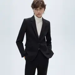 MANGO - Blazer Traje Entallada Mujer