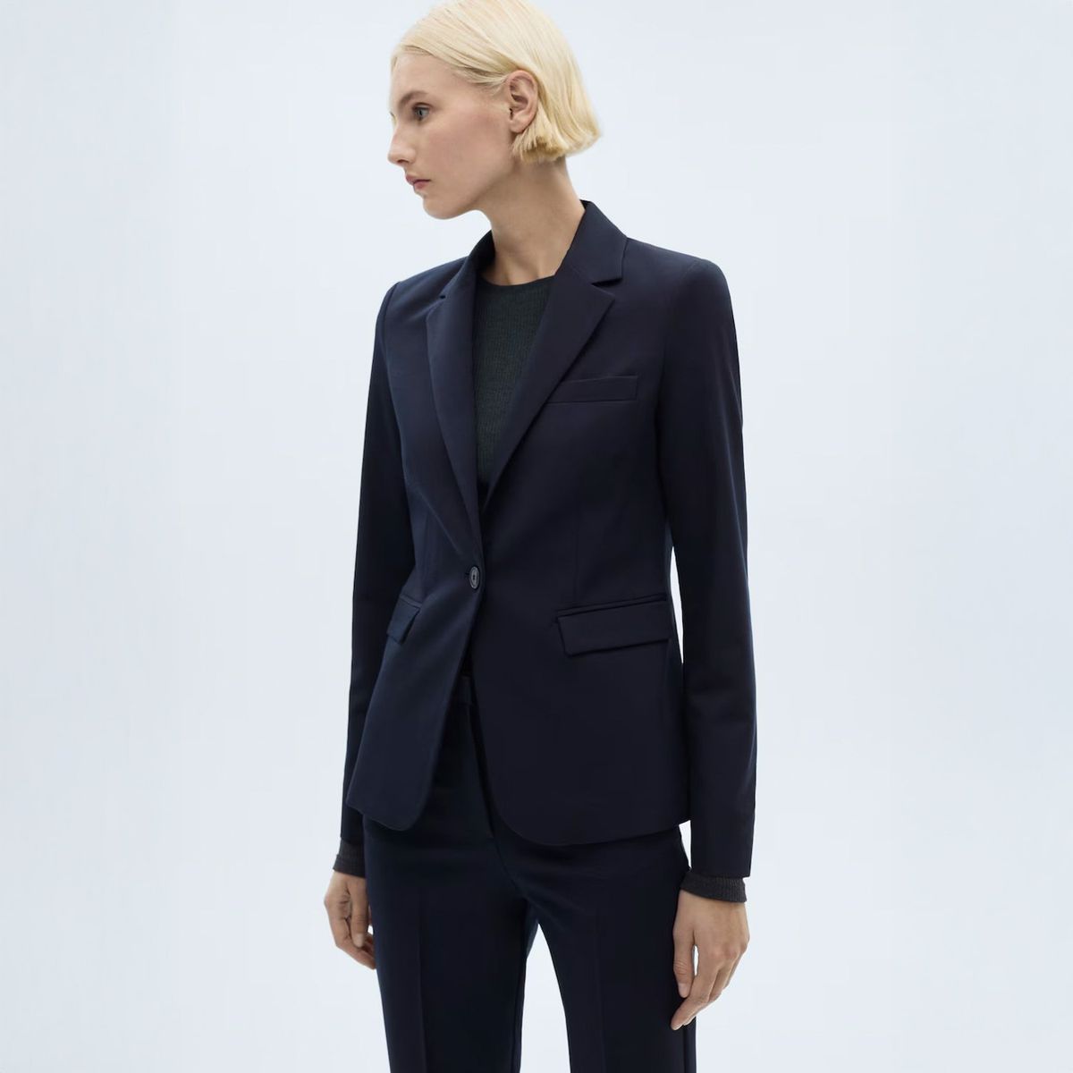 MANGO - Blazer Traje Entallada Mujer Mango