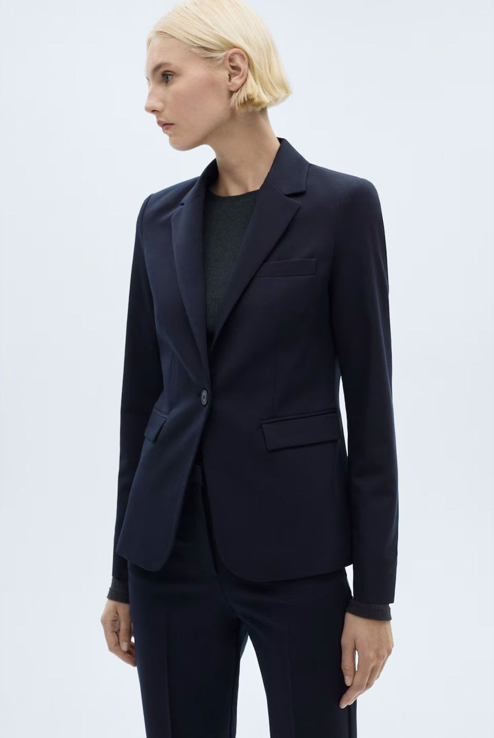MANGO - Blazer Traje Entallada Mujer Mango