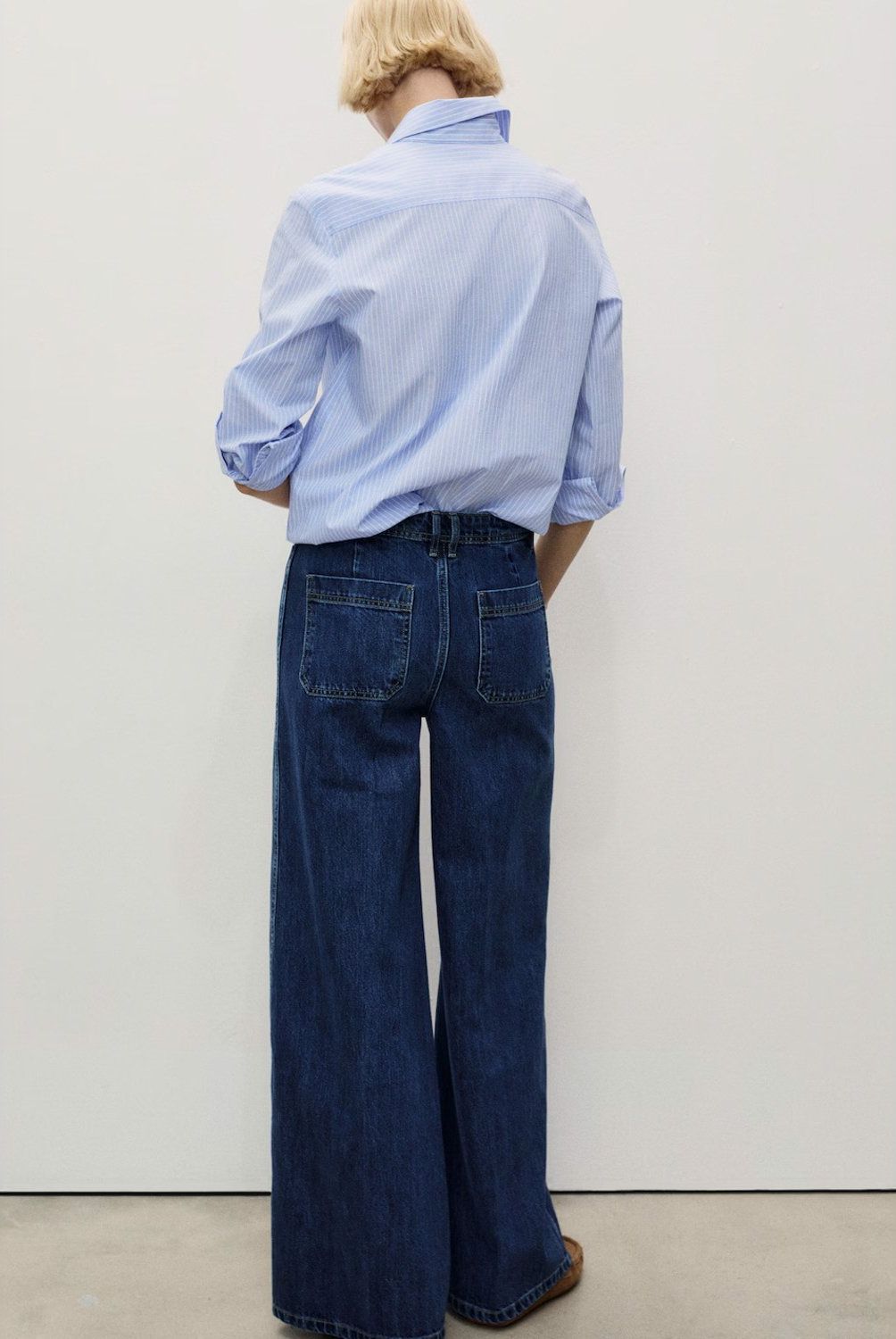 MANGO - Jeans Wideleg Bolsillos Mujer Mango