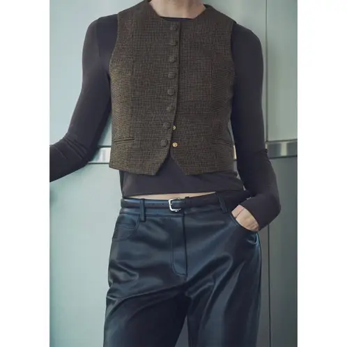MANGO - Chaqueta Lana Micro Pata de Gallo Mujer
