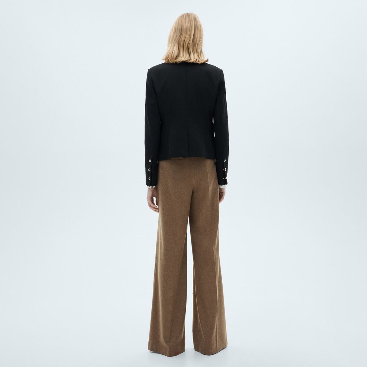 MANGO - Chaqueta Bolsillos Detalle Botones Mujer Mango