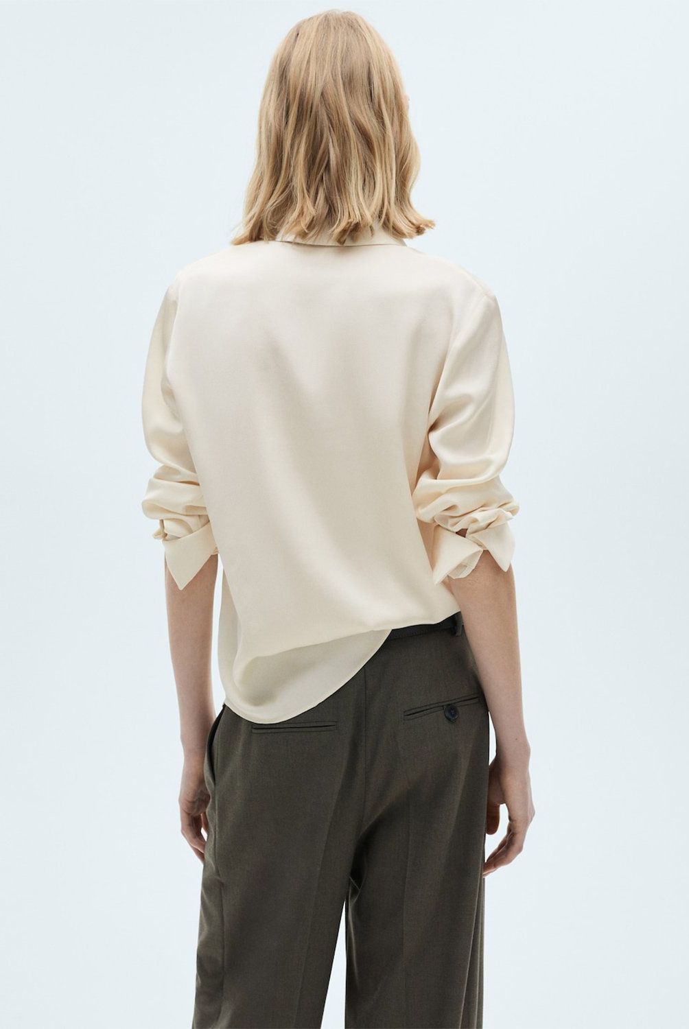 MANGO - Blusa Camisero Algodón Mujer Mango