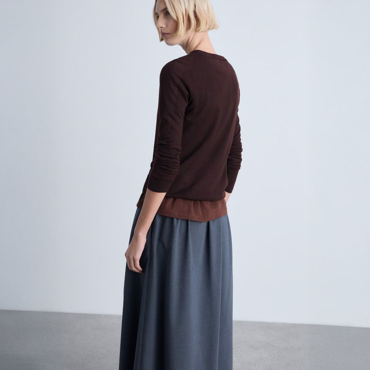 MANGO - Sweater Punto Cuello Redondo Mujer Mango