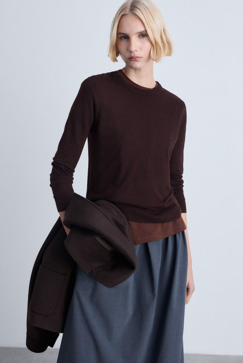 MANGO - Sweater Punto Cuello Redondo Mujer Mango