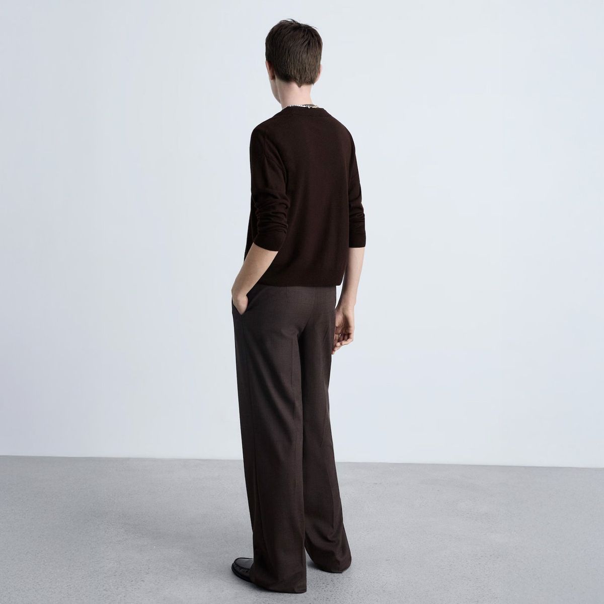 MANGO - Cárdigan Punto Cuello Pico Mujer Mango