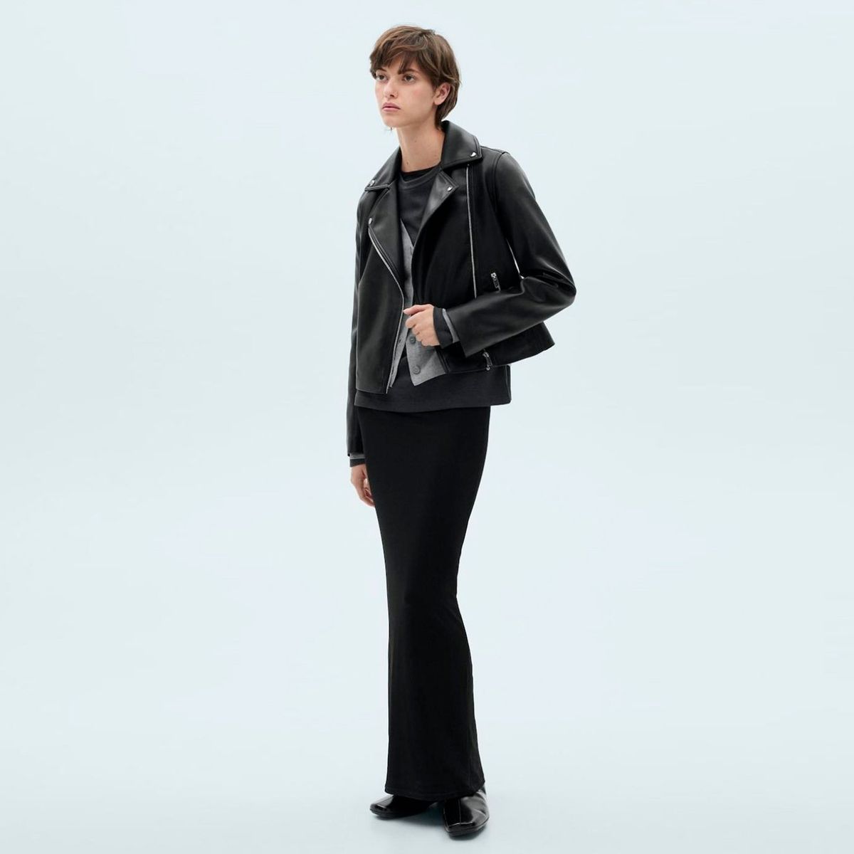 MANGO - Chaqueta Biker Efecto Piel Mujer Mango