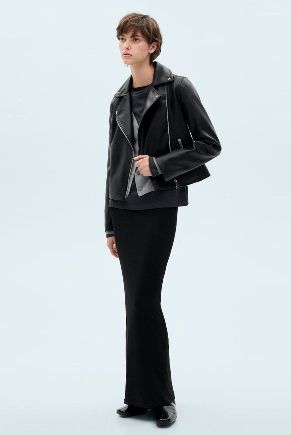MANGO - Chaqueta Biker Efecto Piel Mujer Mango
