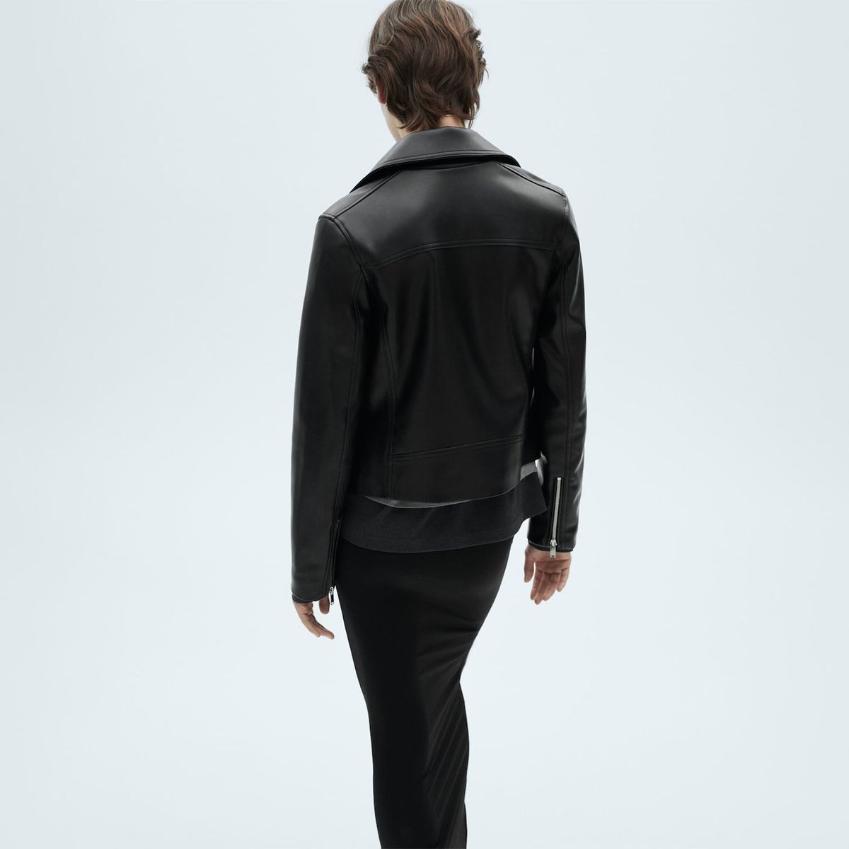 MANGO - Chaqueta Biker Efecto Piel Mujer Mango