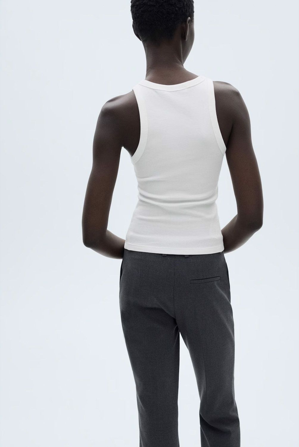 MANGO - Top Canalé Algodón Mujer Mango