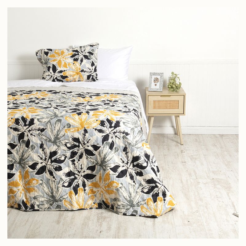MASHINI - Quilt 1.5 Plaza Estampado Florecer Mashini