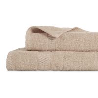 Juego De Toallas Colorix 400Gsm Taupe