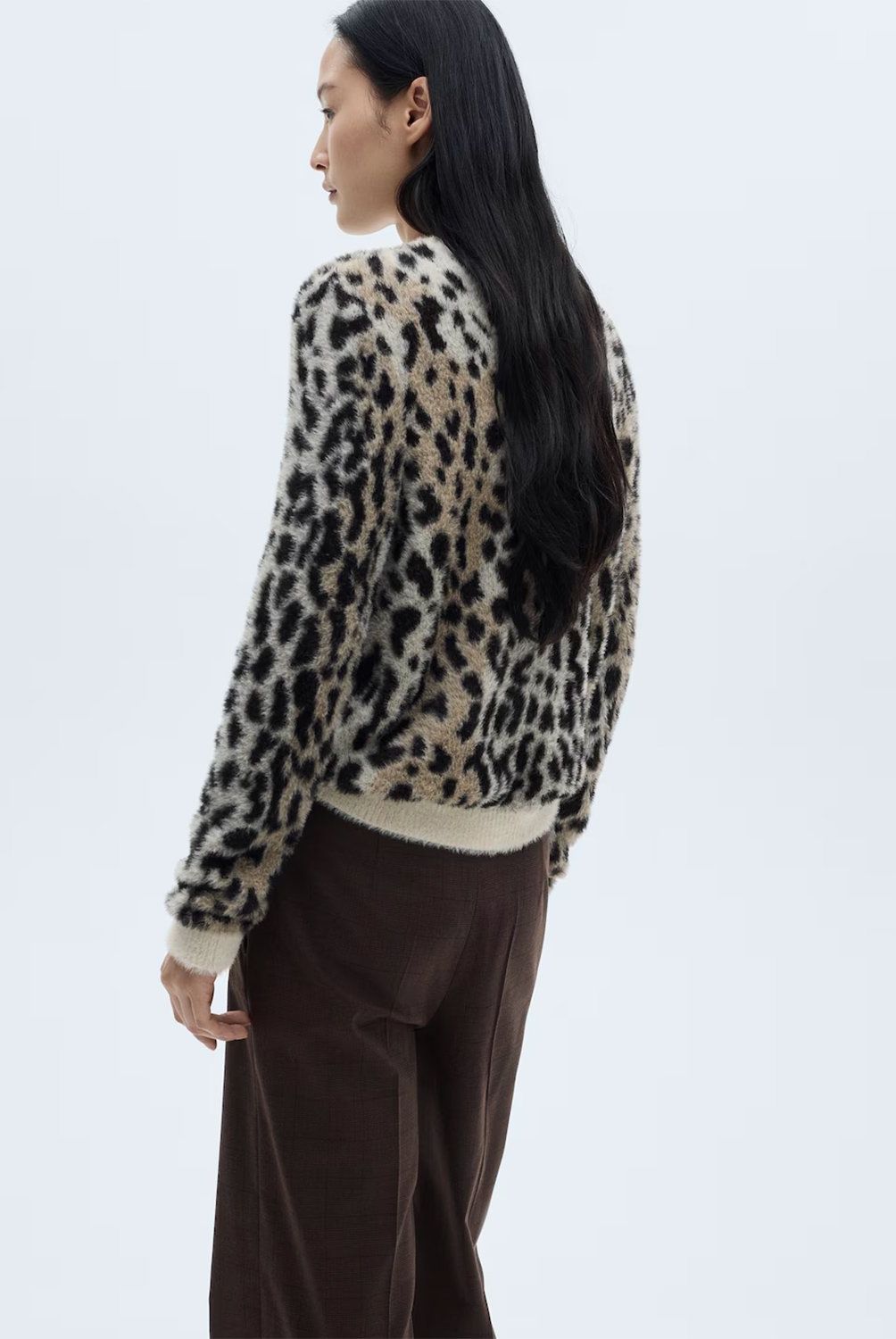MANGO - Sweater Efecto Pelo Animal Print Mujer Mango