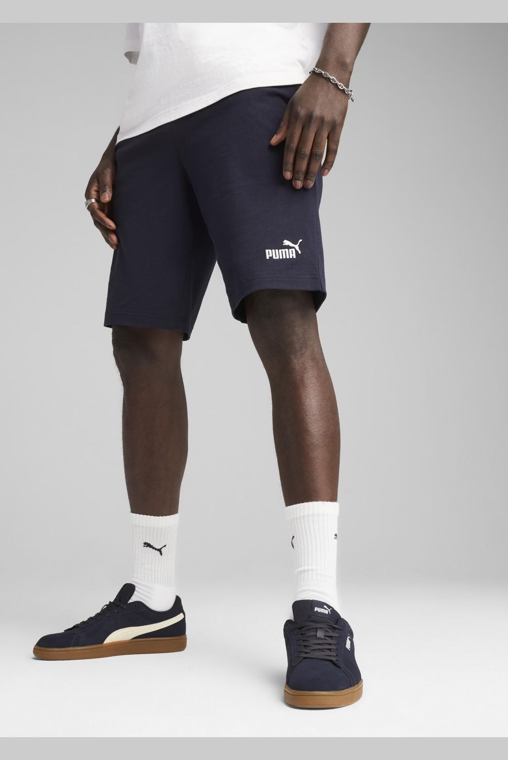 PUMA - Short Deportivo Ess Logo Jersey 10 Hombre Puma