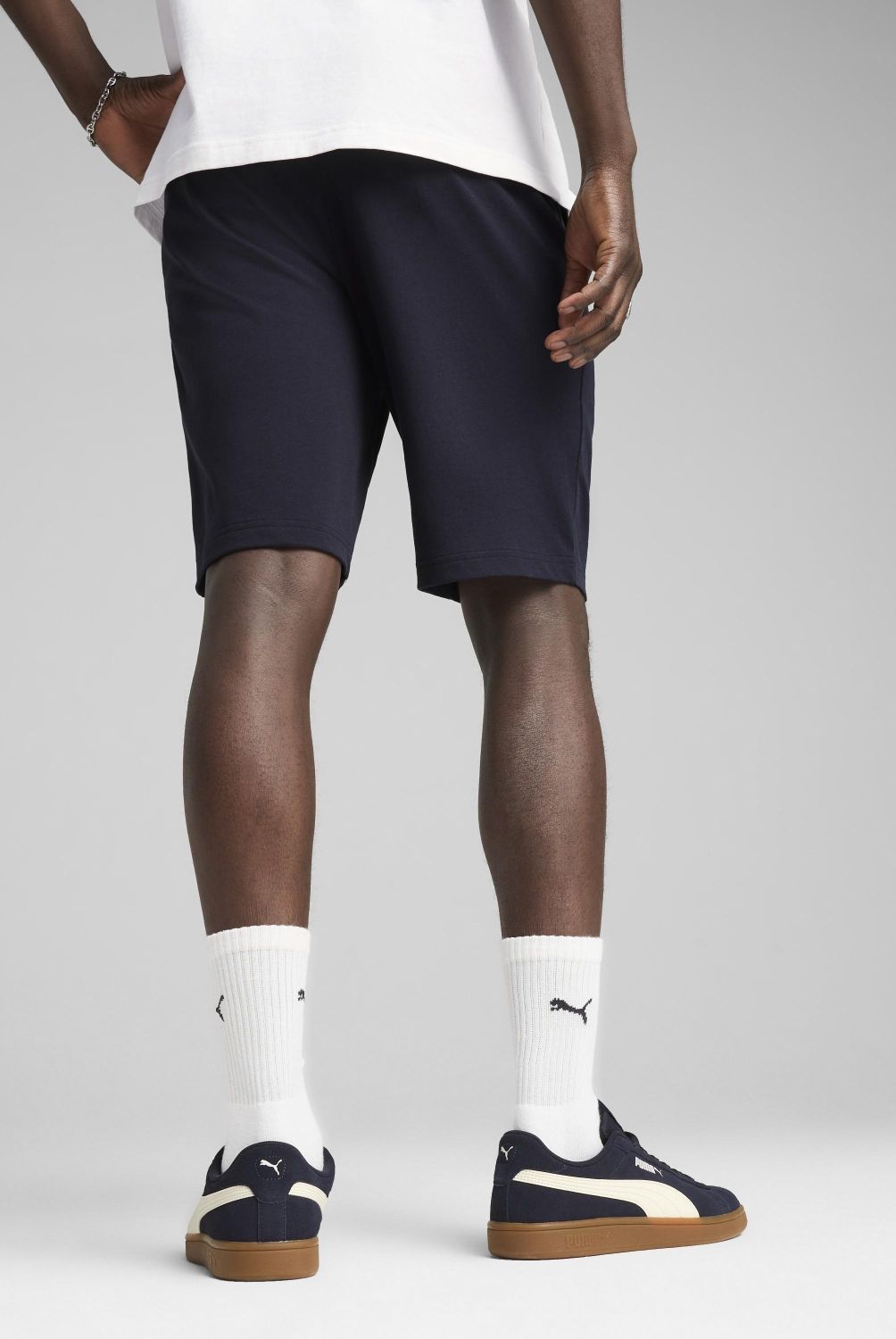 PUMA - Short Deportivo Ess Logo Jersey 10 Hombre Puma