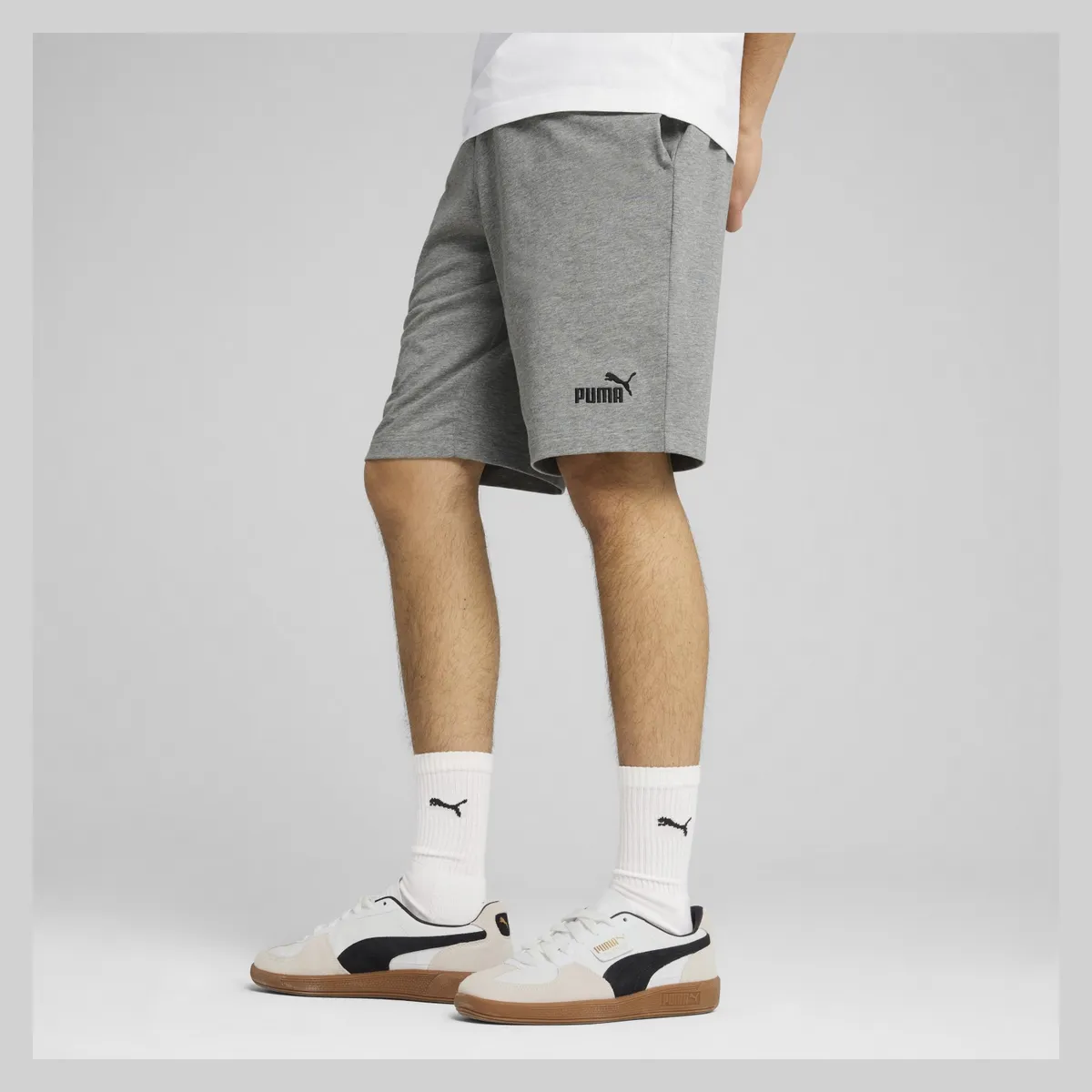 PUMA - Short Deportivo Ess Logo Jersey 10 Hombre Puma