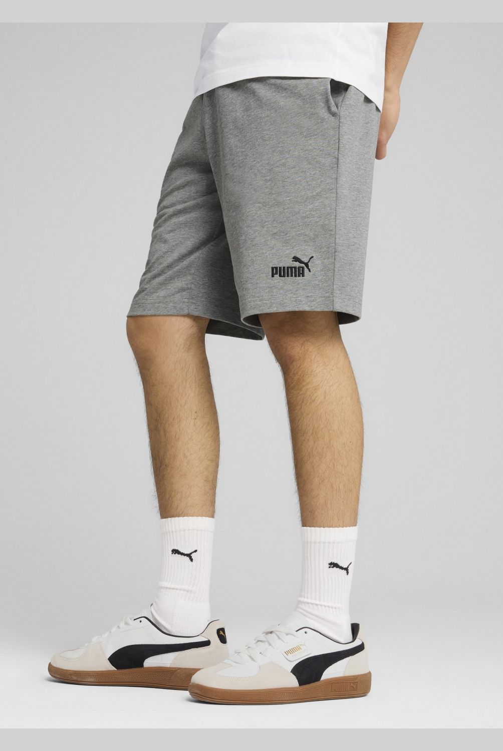 PUMA - Short Deportivo Ess Logo Jersey 10 Hombre Puma