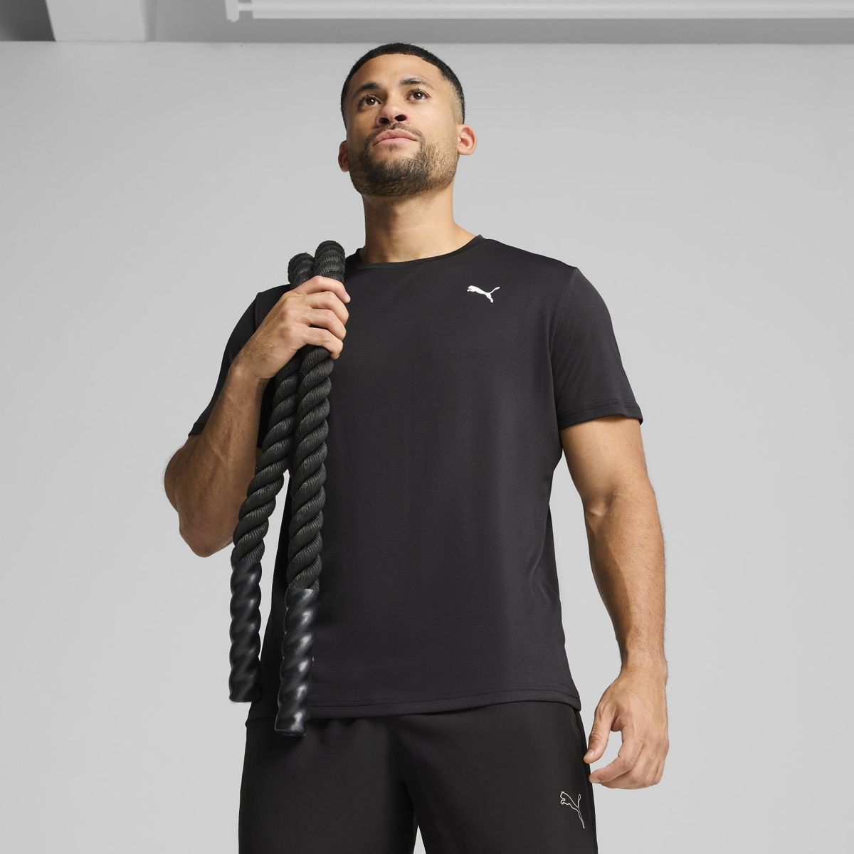 PUMA - Camiseta Manga Corta Tad Essent Texture Tee Hombre Puma